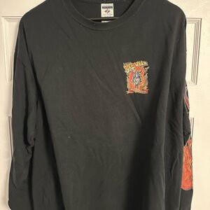 Vintage Black Long Sleeve Bike Week Graphic Tee
